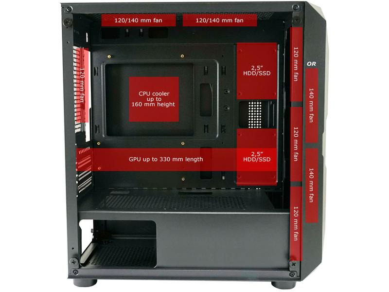 LC-Power PC-Gehäuse Gaming 712MB – Polynom_X