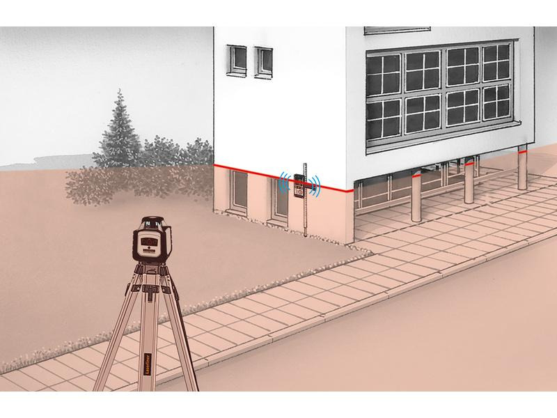 Laserliner Rotationslaser Cubus 210S Set 150 cm 200 m