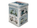 Nostalgic Art Teebeutel-Box Vespa Blau/Rot/Weiss