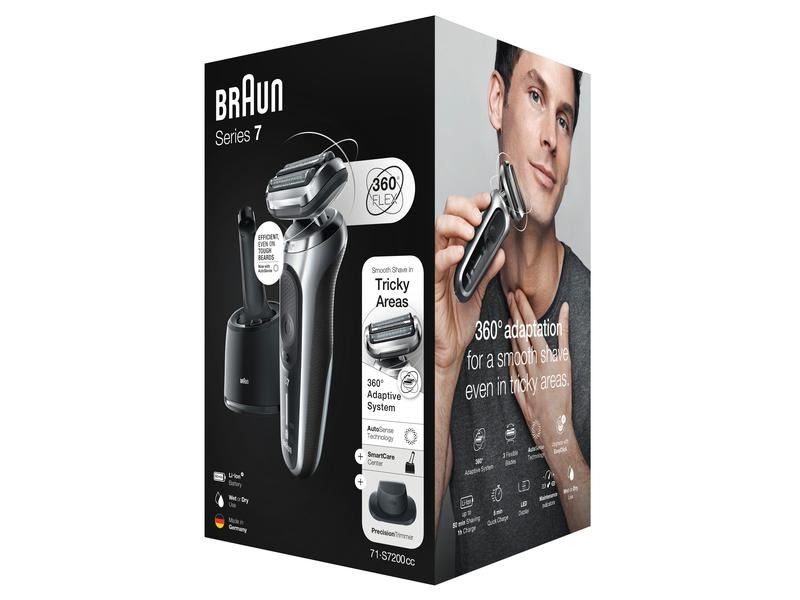 Braun Herrenrasierer Series 7 71-S7200cc mit Reinigungsstation