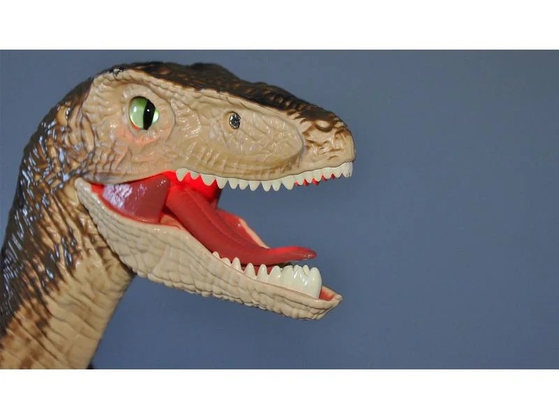 Amewi RC Dinosaurier Velociraptor, Braun RTR