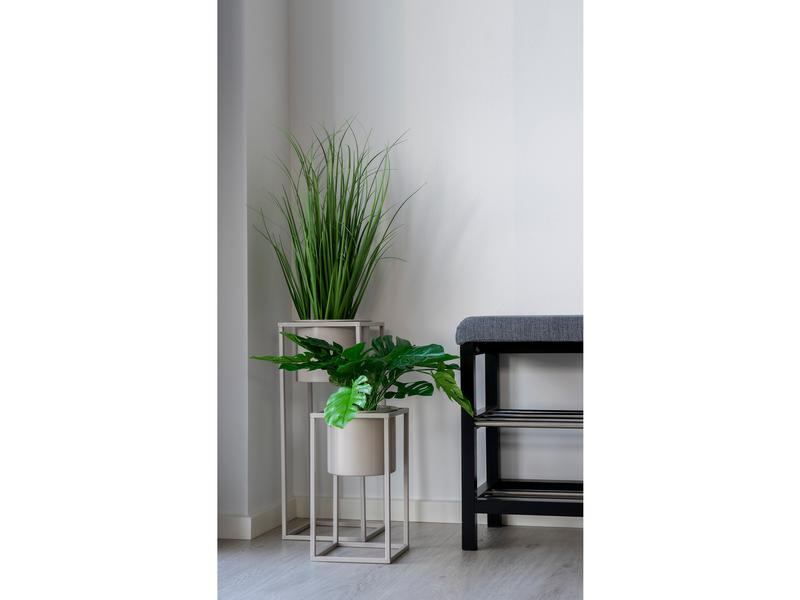 House Nordic Blumentopf Marla 2 Stück, Beige