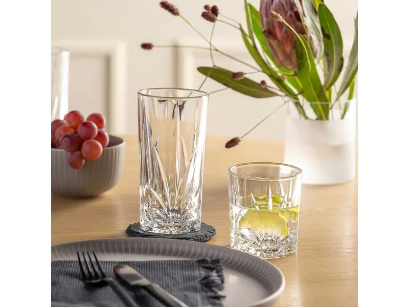 Leonardo Whiskyglas Capri 330 ml, 4 Stück, Transparent