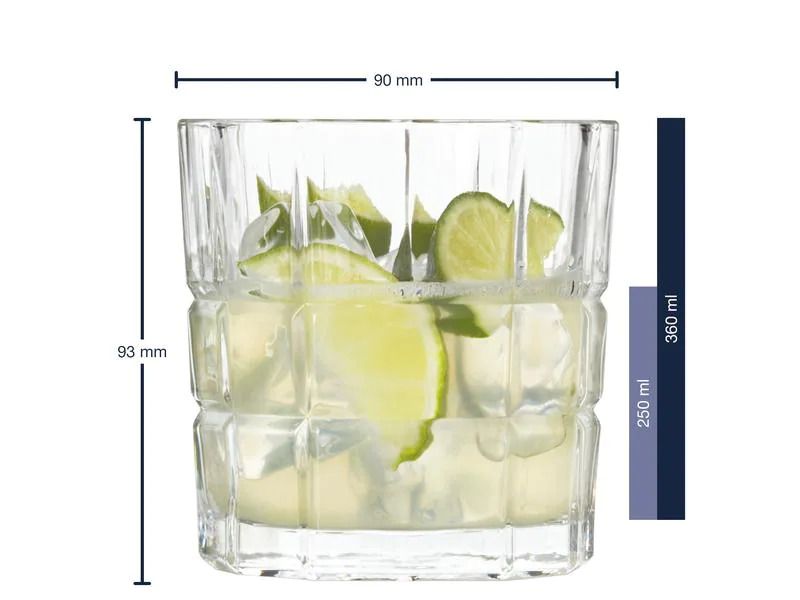 Leonardo Whiskyglas Spiritii 360 ml, 4 Stück, Transparent 