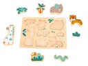 Spielba Holzspielwaren Holz-Puzzle 3D Elefant &amp; Giraffe