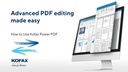 Kofax Lizenzen Power PDF Advanced 5.0 EDU, Maintenance, 50-99 User, 1yr
