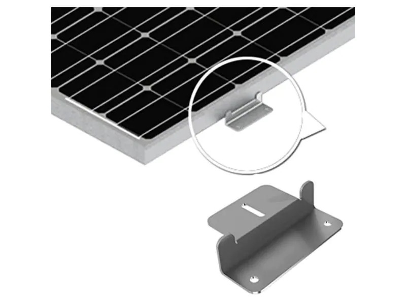 autosolar Befestungsmaterial Montage Z-Winkel 4 Stück mit Schrauben