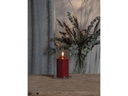 Star Trading LED-Kerze FLAMME 7.5 cm x 15 cm, Rot