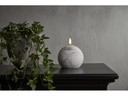 Star Trading LED-Kerze Flamme Marble, Ø 10 cm x 120 mm, Grau