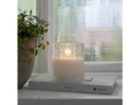 Star Trading LED-Kerze Flamme Romb, Ø 8.5 cm x 100 mm, Transparent