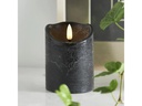 Star Trading LED-Kerze Flamme Rustic, 7.5 cm x 100 mm, Schwarz