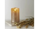 Star Trading LED-Kerze Flamme Rustic, 7.5 cm x 125 mm, Gold