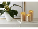 Star Trading LED-Kerze Flamme Rustic, 7.5 cm x 125 mm, Gold