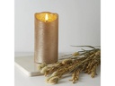 Star Trading LED-Kerze Flamme Rustic, 7.5 cm x 150 mm, Gold