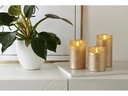 Star Trading LED-Kerze Flamme Rustic, 7.5 cm x 150 mm, Gold