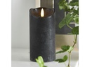 Star Trading LED-Kerze Flamme Rustic, 7.5 cm x 150 mm, Schwarz