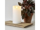 Star Trading LED-Kerze Flamme Rustic, 7.5 cm x 150 mm, Weiss