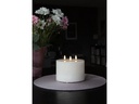 Star Trading LED-Kerze Pillar 15 cm x 10.5 cm, Weiss