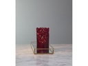 Star Trading LED-Kerze Pillar Clary 8 cm x 15 cm, Rot