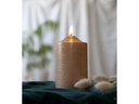 Star Trading LED-Kerze Pillar Cone 7.5 cm x 15 cm, Gold