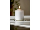 Star Trading LED-Kerze Pillar Flamme 7.5 cm x 12 cm, Weiss