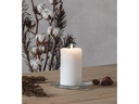 Star Trading LED-Kerze Pillar Flamme 7.5 cm x 14 cm, Weiss
