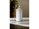 Star Trading LED-Kerze Pillar Flamme 7.5 cm x 17 cm, Weiss