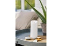 Star Trading LED-Kerze Pillar Flamme 7.5 cm x 18 cm, Weiss
