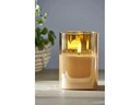 Star Trading LED-Kerze Pillar Flamme 9 cm x 12.5 cm, Braun