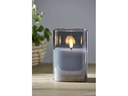 Star Trading LED-Kerze Pillar Flamme 9 cm x 12.5 cm, Schwarz