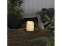 Star Trading LED-Kerze Pillar Flamme Grand 16 cm x 20 cm, Weiss