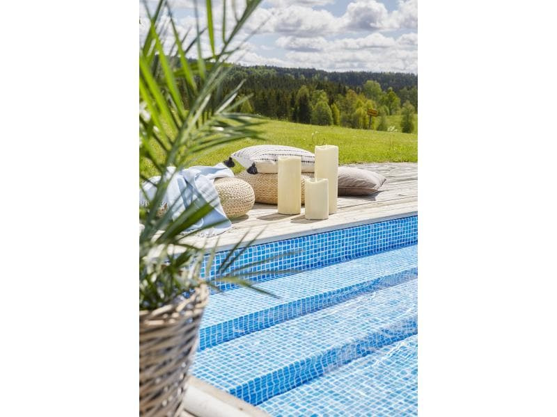 Star Trading LED-Kerze Pillar Grande 12 cm x 38 cm, Beige