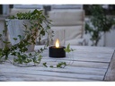 Star Trading LED-Kerze Puloun, Ø 8.5 cm x 140 mm, Schwarz