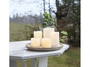 Star Trading LED-Kerzen Set Pillar Paul 5er Pack, Ø 10 cm x 150 mm, Gelb