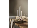 Star Trading LED-Stabkerzen Set Pillar Dinner 2.1 cm x 28.5 cm, Weiss