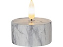 Star Trading LED-Teelichter Flame Marble, 2 Stk. 5.5 cm x 6 cm, Grau