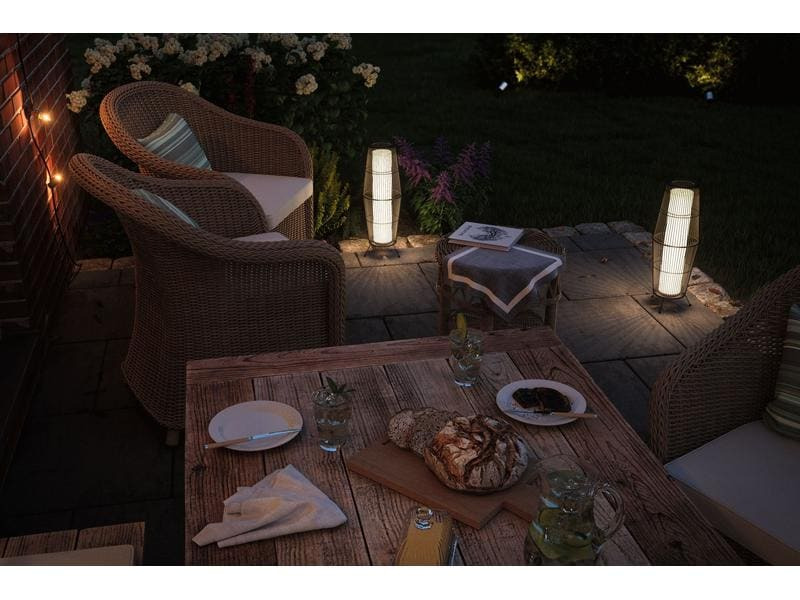 Paulmann Windlicht Plug &amp; Shine Basket 60 cm, Anthrazit