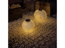 STT Laterne Ball Solar Antic 40 cm Platin