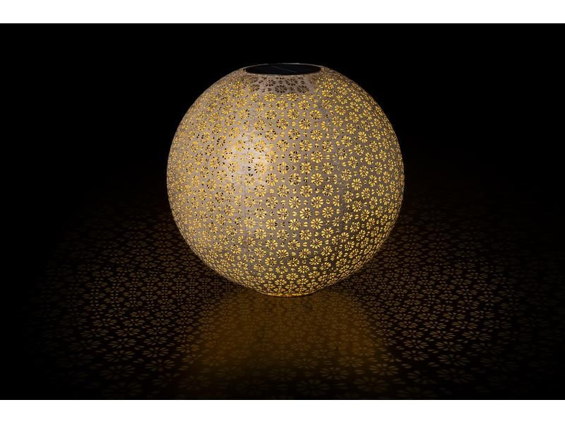 STT Laterne Ball Solar Antic 40 cm Platin