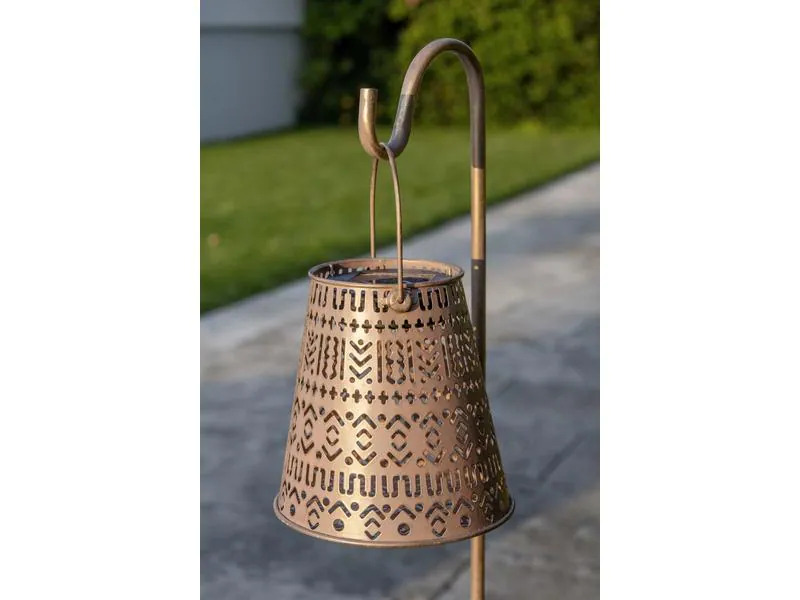 STT Laterne Solar Antic Boho, ⌀ 15, Braun