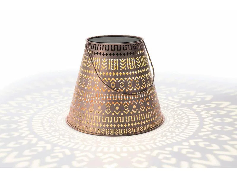 STT Laterne Solar Antic Boho, ⌀ 26, Braun