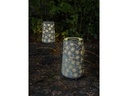 STT Laterne Solar Antic Dandelion 32.5 cm Hellblau
