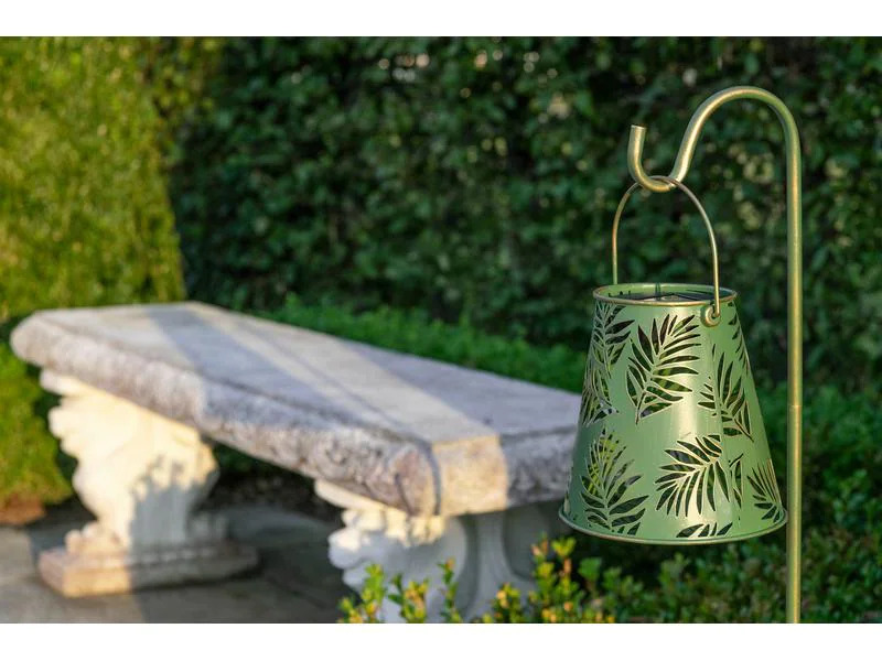 STT Laterne Solar Antic Lantern Bamboo, Grün