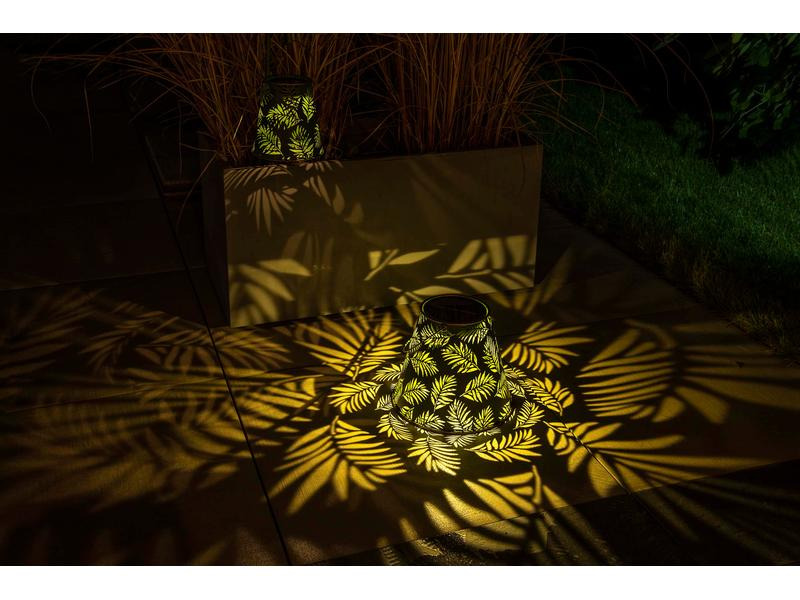 STT Laterne Solar Antic Lantern Bamboo, Grün