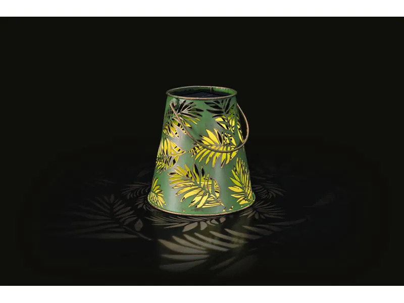 STT Laterne Solar Antic Lantern Bamboo, Grün