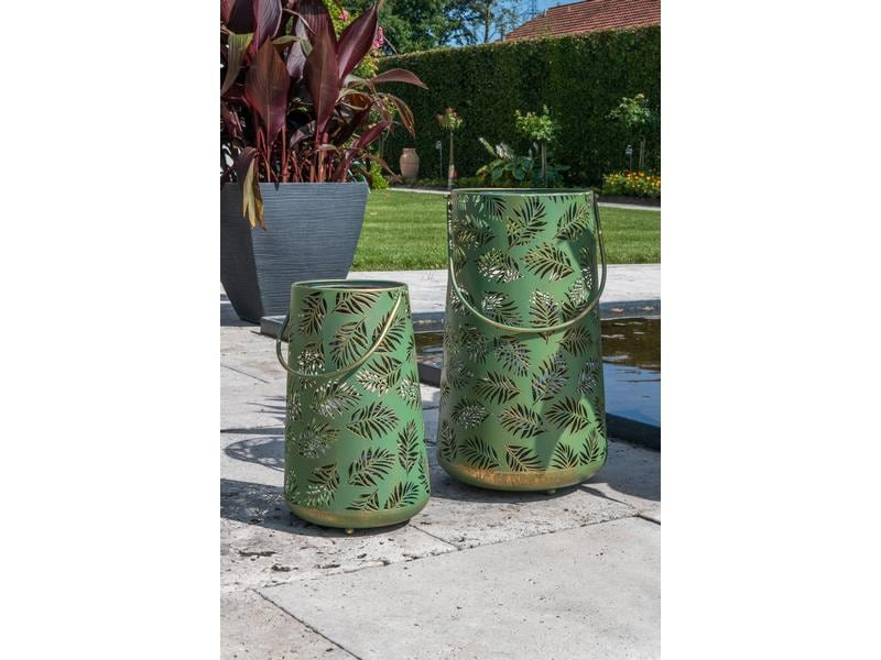 STT Laterne Solar Antic Lantern Bamboo, Grün