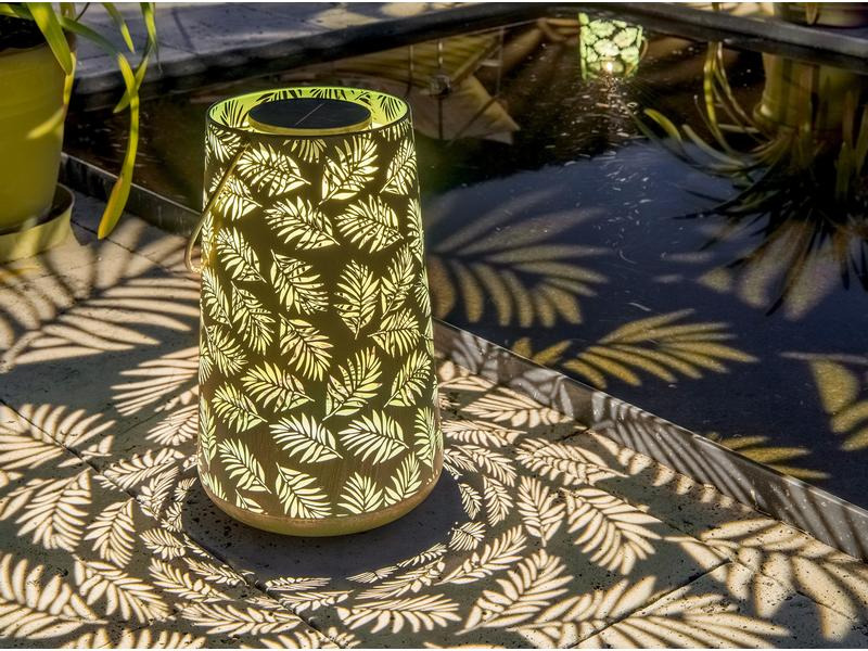 STT Laterne Solar Antic Lantern Bamboo, Grün