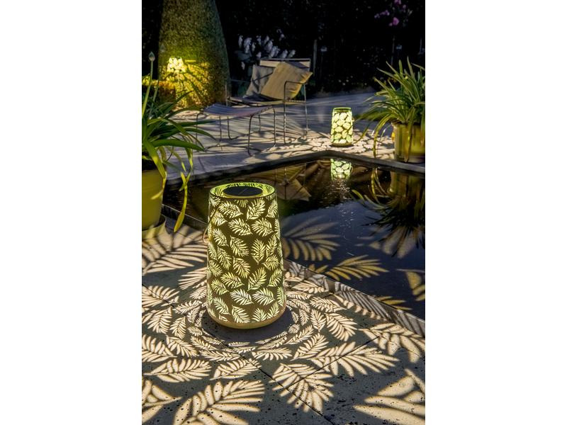 STT Laterne Solar Antic Lantern Bamboo, Grün