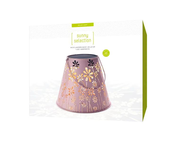 STT Laterne Solar Antic Lantern Daisy, Rosa