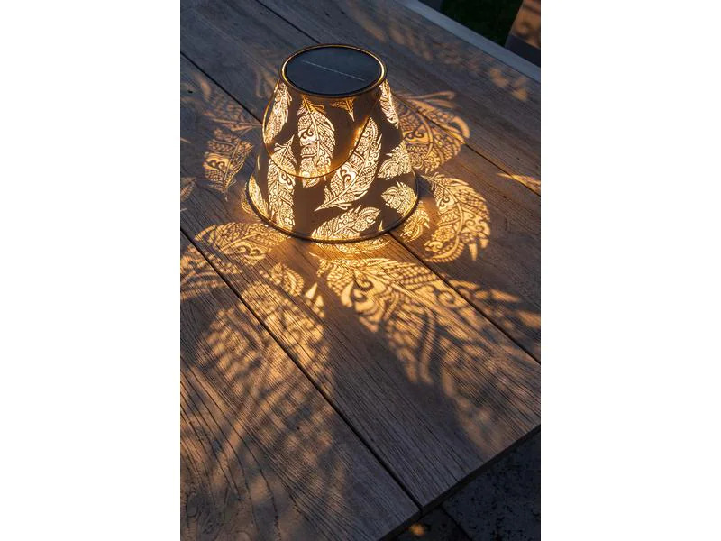 STT Laterne Solar Antic Lantern Feather, Beige